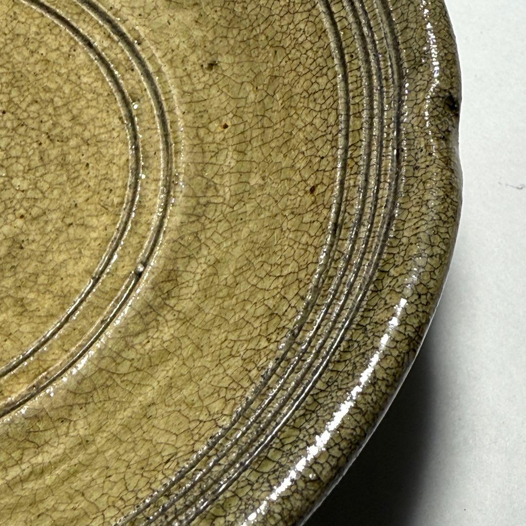 ◆古瀬戸輪花平皿 菓子皿 茶道具 江戸時代◆