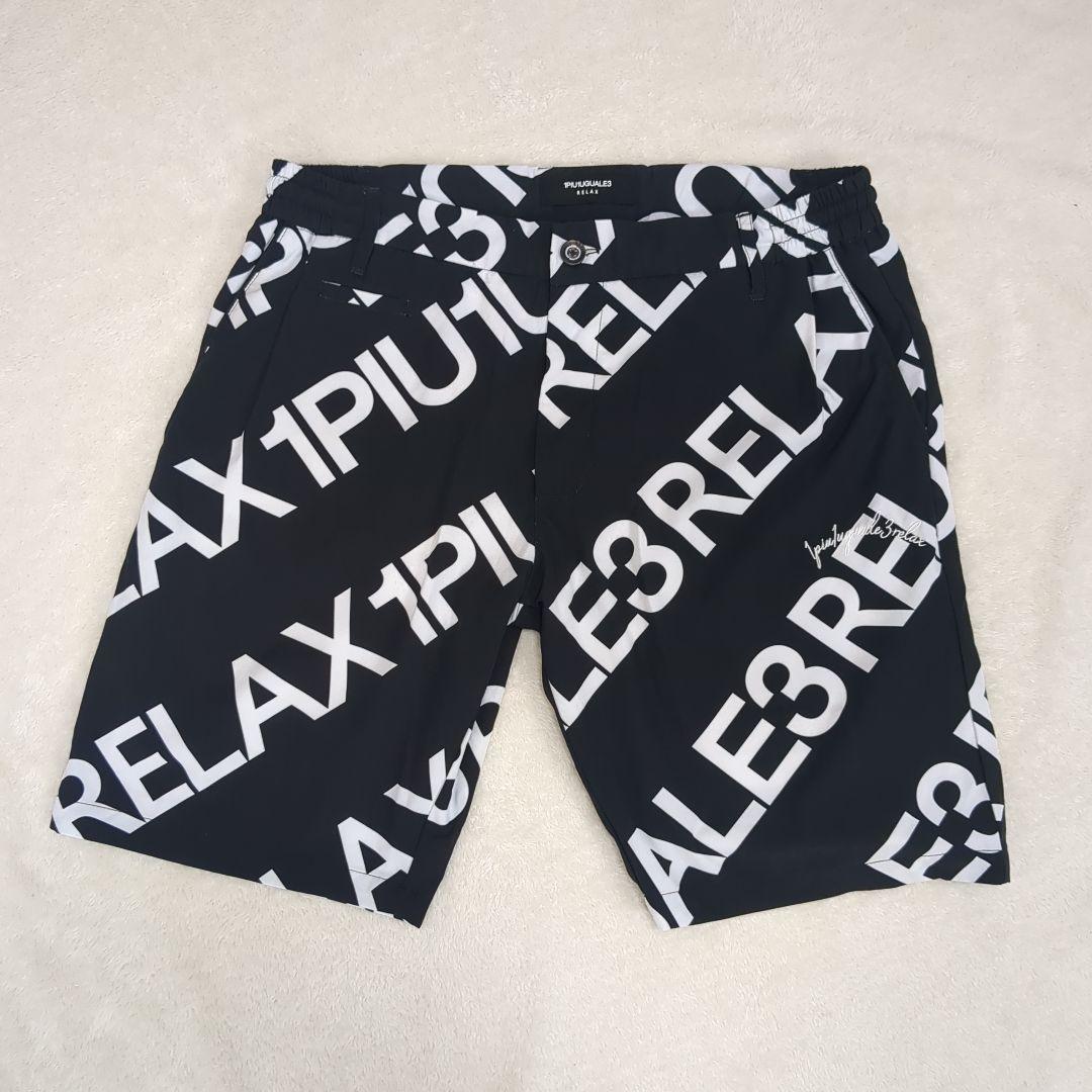 【美品】1PIU1UGUALE3 ショートパンツ L モノグラム ゴルフウェア
