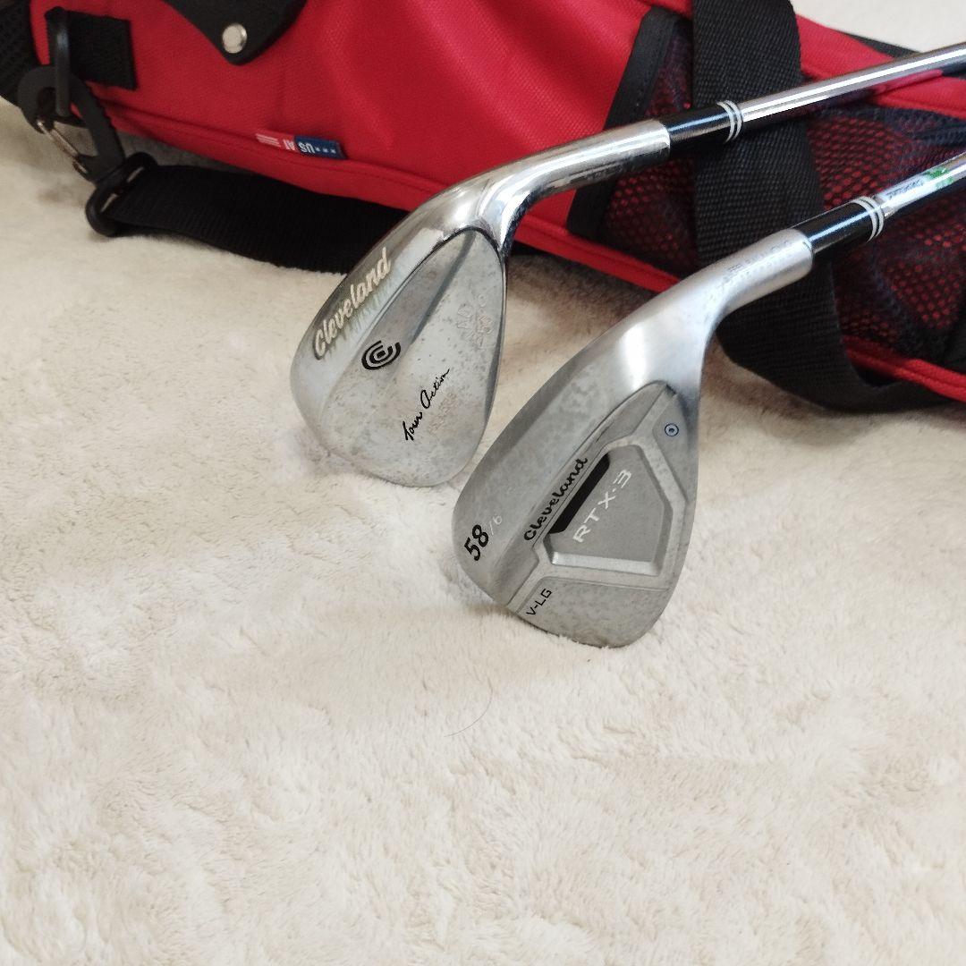 ゴルフクラブセット 7本 マクレガー　クリーブランド 右利き　クラブ　スタンド付