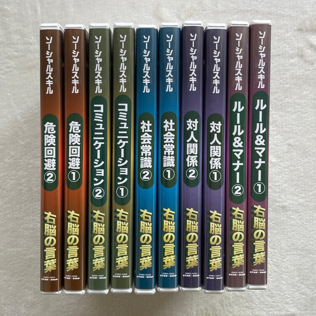 星みつる式 DVD 右脳の言葉 10枚セット ソーシャルスキル
