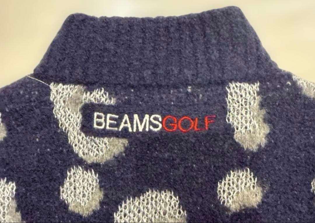 ビームスゴルフ　パープルレーベル　ニットブルゾン　ニットスカート　セット　M