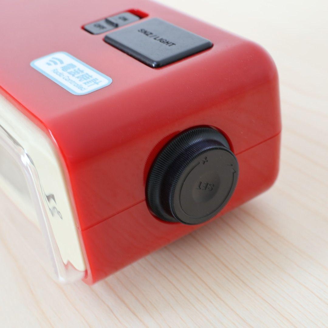 【超希少・廃盤品】BRUNO 電波 時計 レトロアラーム レッド 動作確認済み