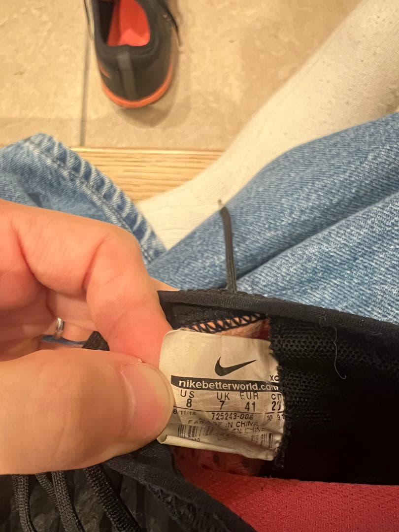 ナイキ マーキュリアル X フィナーレ TF(ブラック×オレンジ) 26.0cm