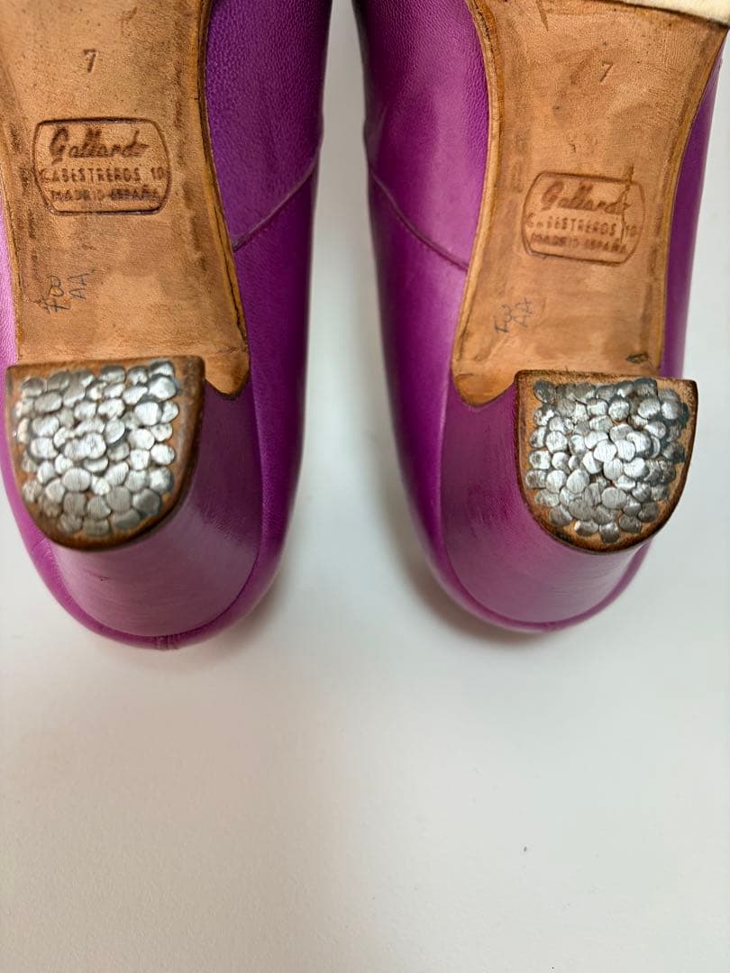 フラメンコシューズ ガジャルド 7 赤紫