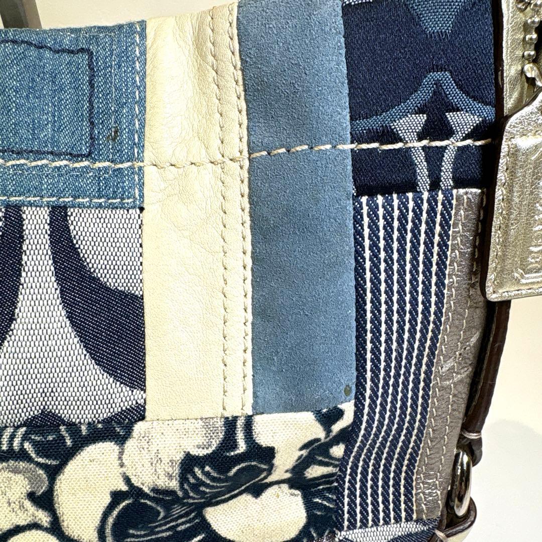 バッグ 00s coach archive patchwork denim y2k