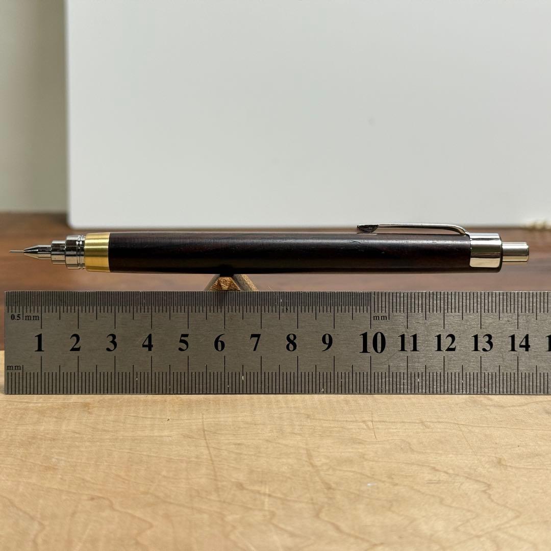 103黒檀　木製シャーペン　最強低重心　真鍮