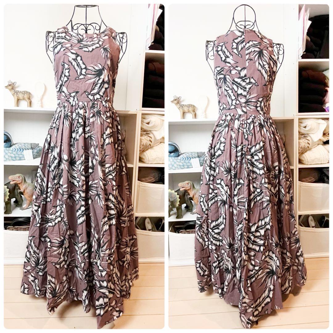 マリハ マルティニーク別注 月影のドレス ロング ワンピース ピンク S