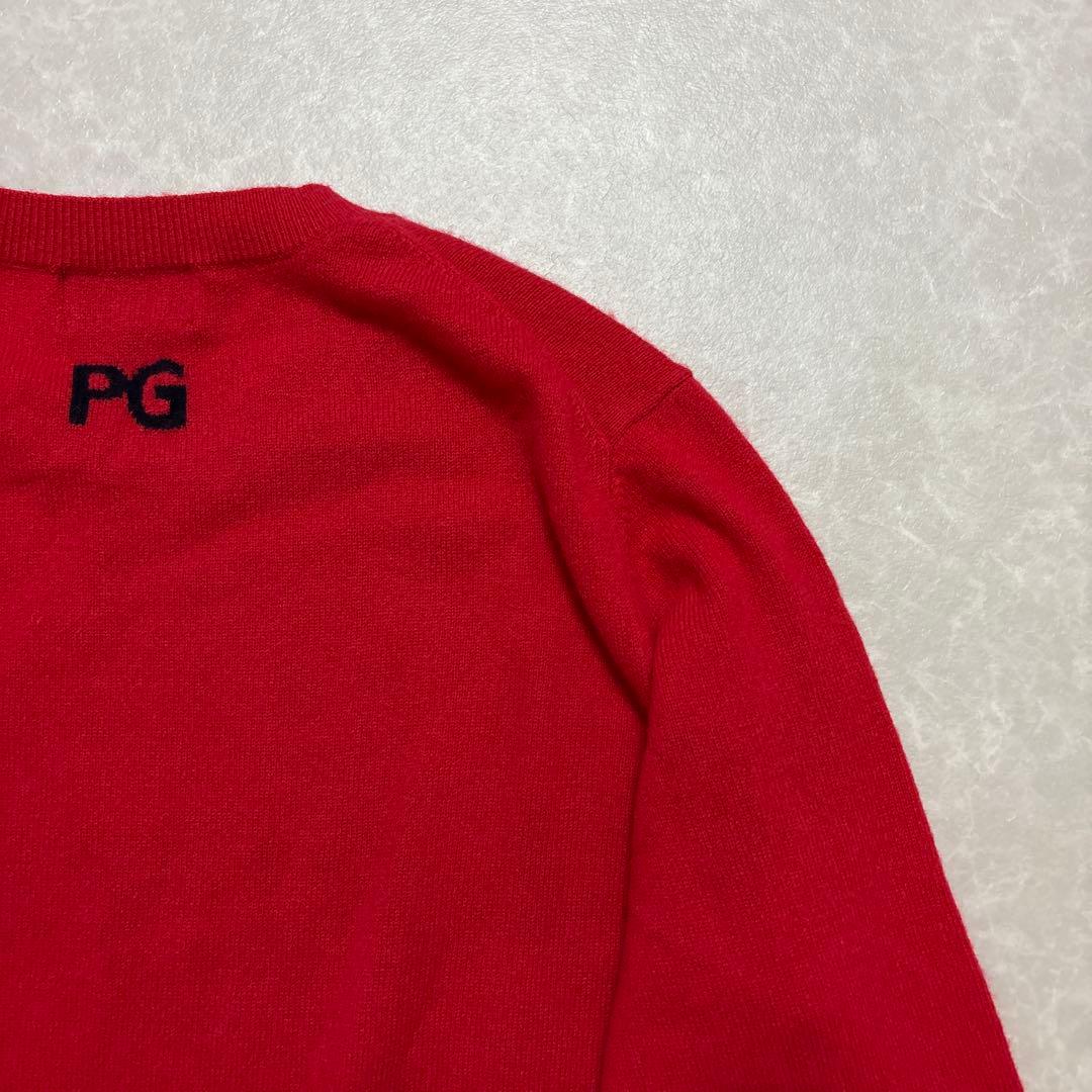 パーリーゲイツ★カシミヤ100%★ビッグロゴ★ニット【メンズ サイズ5（L】