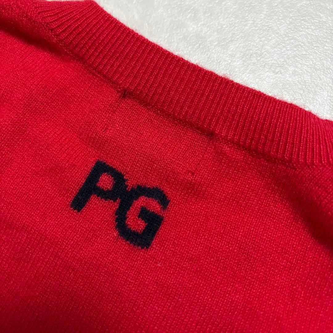 パーリーゲイツ★カシミヤ100%★ビッグロゴ★ニット【メンズ サイズ5（L】