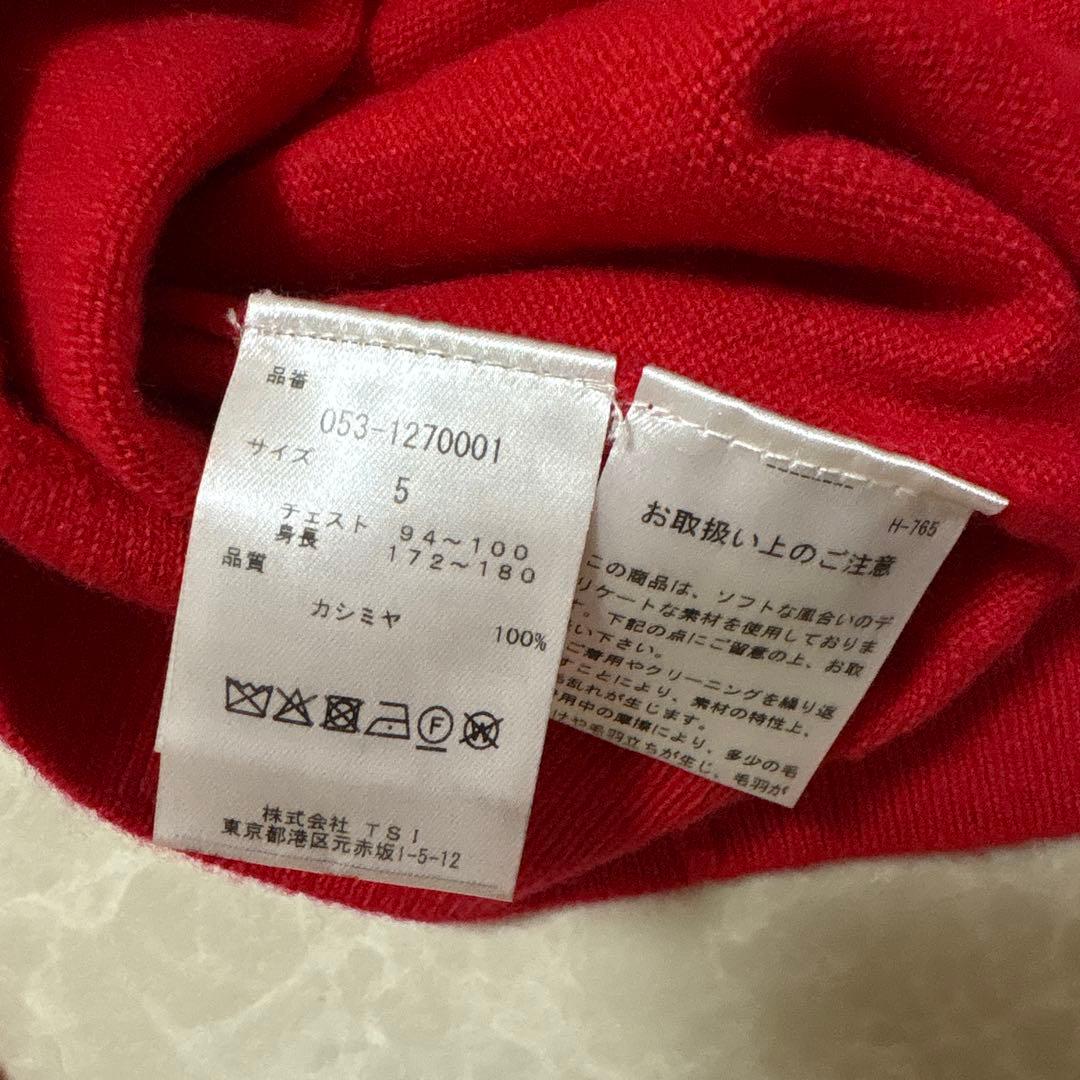 パーリーゲイツ★カシミヤ100%★ビッグロゴ★ニット【メンズ サイズ5（L】