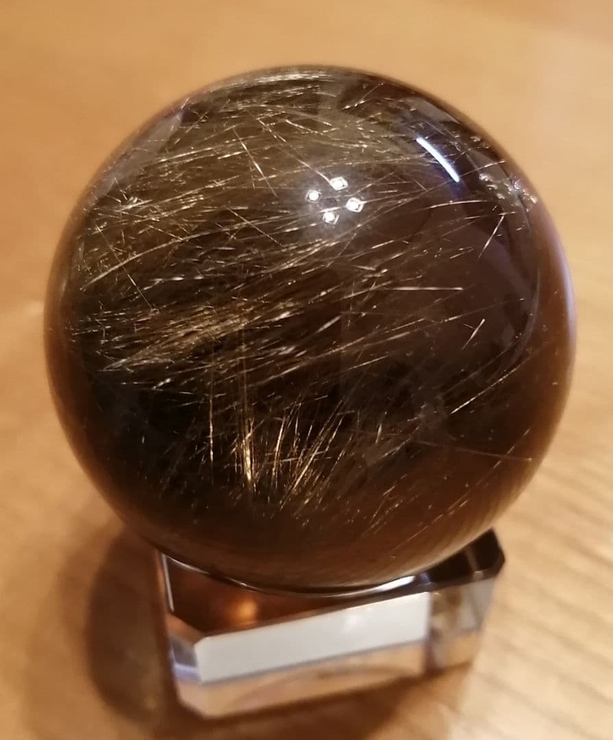 金運最強！ハイクォリティゴールドルチルクォーツラウンド約46㎜！