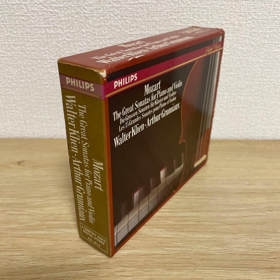 モーツァルト ヴァイオリン・ソナタ 4CD グリュミオー　クリーン　西独盤