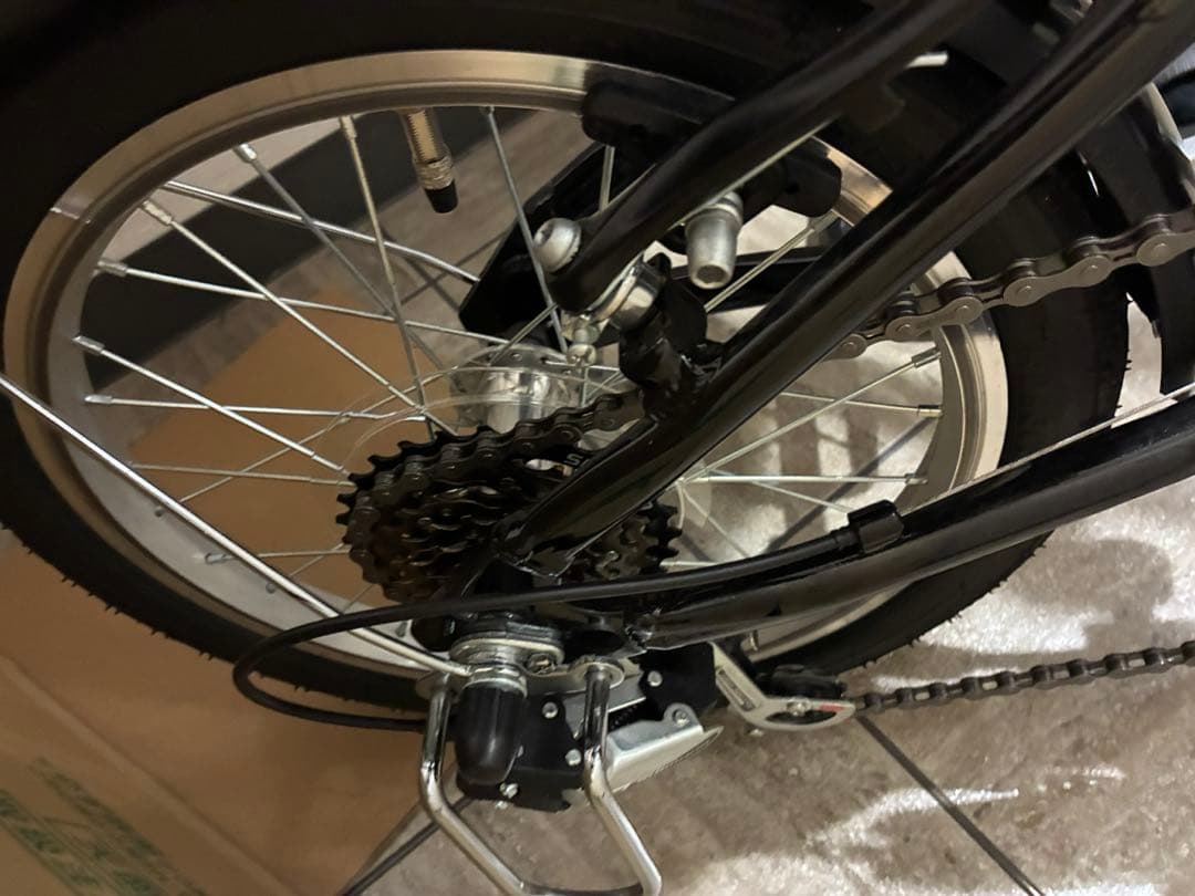 キャプテンスタッグ 折りたたみ自転車 アルミ 6段変速 16インチ