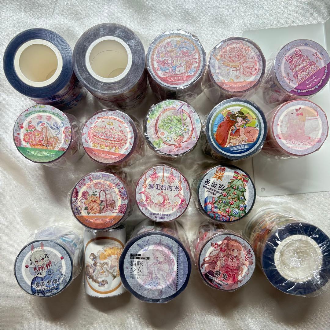 海外マステ　まとめ売り③18個セット　おまけつき　新品未開封　中古あり