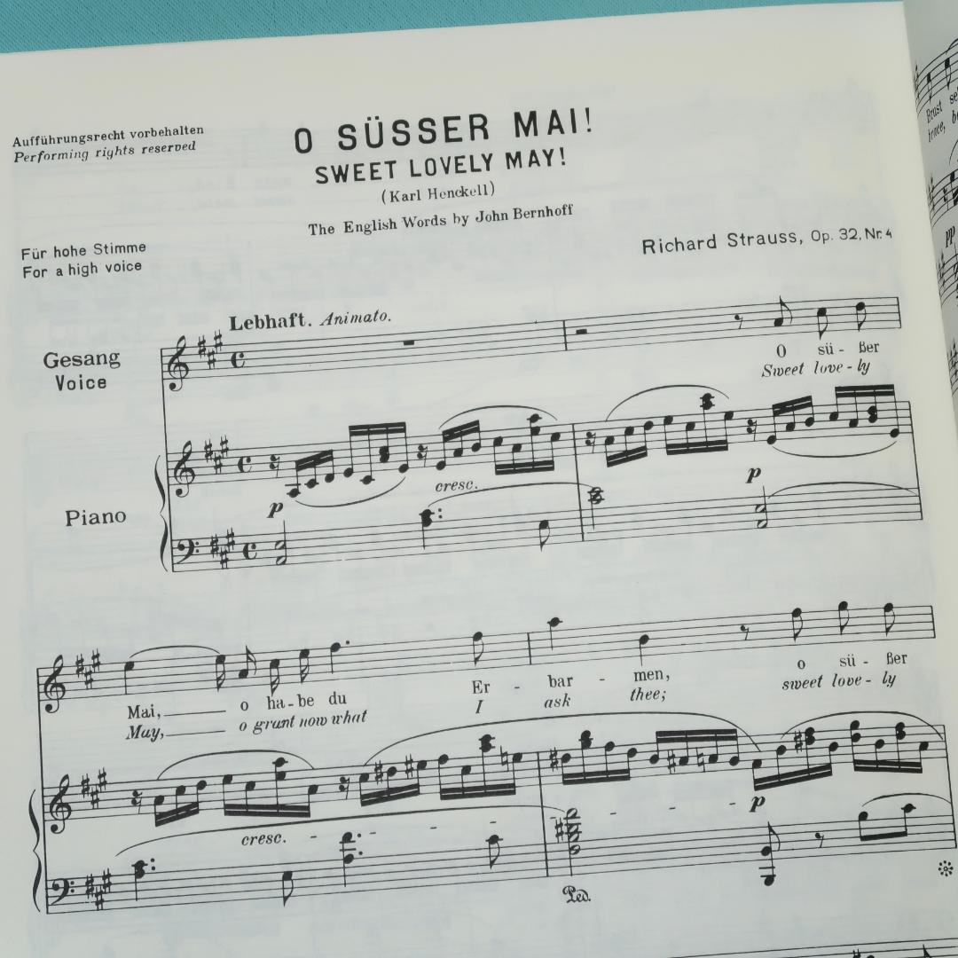 輸入譜　ウニヴァザール社　シュトラウス：歌曲集 第2巻　高声用　ヴォーカルピアノ