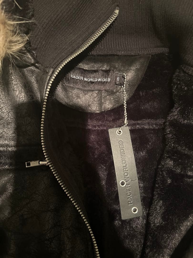 ジャケット・アウター RACERWORLDWIDE sheepskin jacket S black