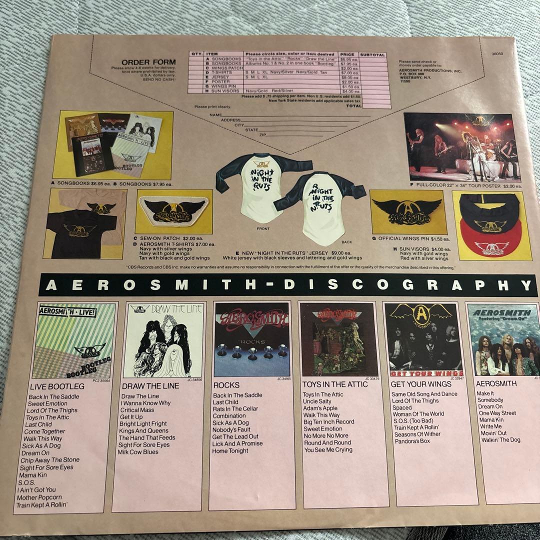 洋楽 Aerosmith Night in the Ruts 1979