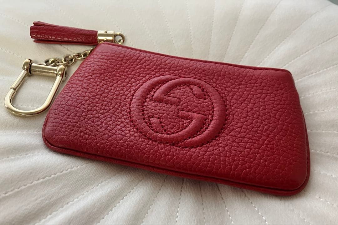 GUCCI グッチ キーケース ケース ソーホー インターロッキング 赤