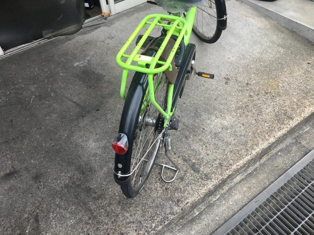 地域限定送料無料　パス　ウィズ　12,3AH　子供乗せ　黄緑　神戸　電動自転車