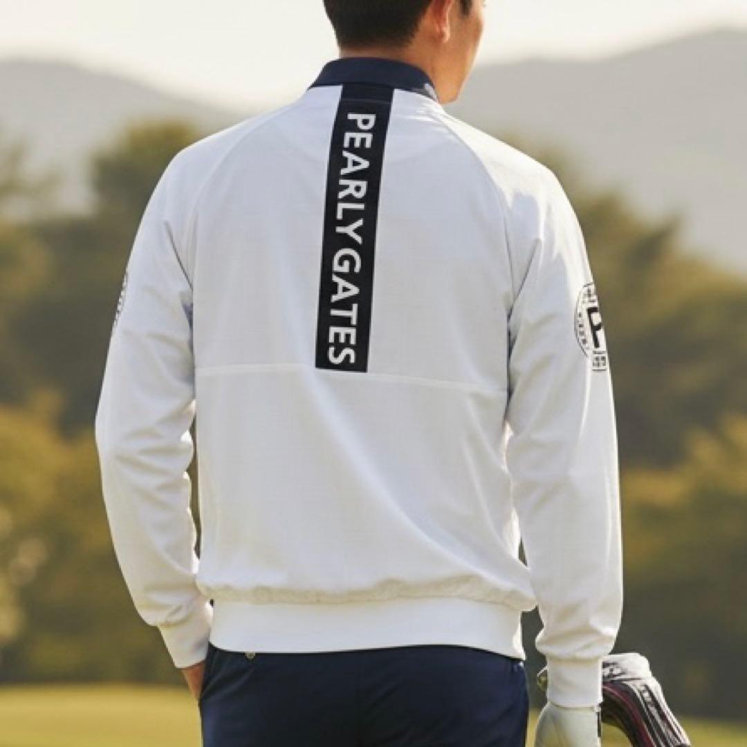 現行モデル　美品　パーリーゲイツ　スニード　ジャケット　M〜L相当　白　4