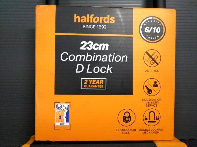 Halfords ハルフォーズ イギリスブランド ダイヤル式ロック Dロック