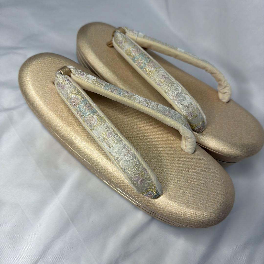 新品訳あり　フォーマル系　ゴールド　草履　バッグ　セット　L 入学式など