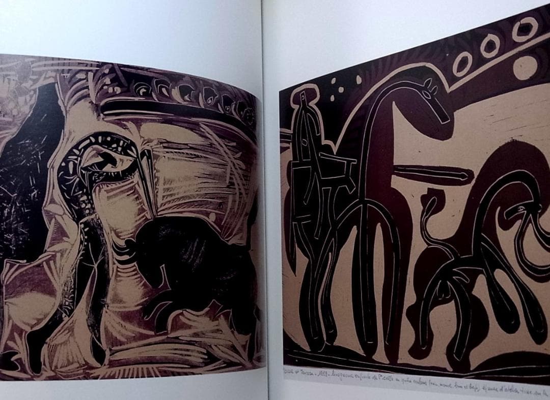 洋書 Picasso a Vallauris Linogravur