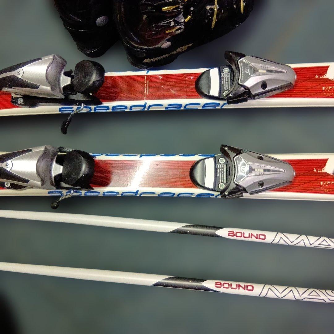 メンテナス済 152cm 靴25cmポール付 ホットWAX済すぐ使えます