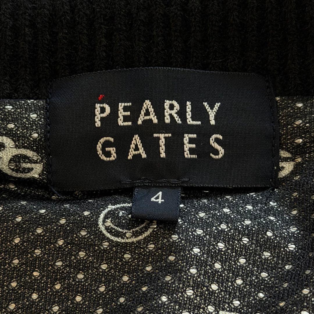 パーリーゲイツ　防風ニットブルゾン　ボーダー　DiAPLEX　裏地総柄　日本製