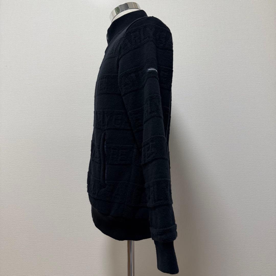 パーリーゲイツ　防風ニットブルゾン　ボーダー　DiAPLEX　裏地総柄　日本製