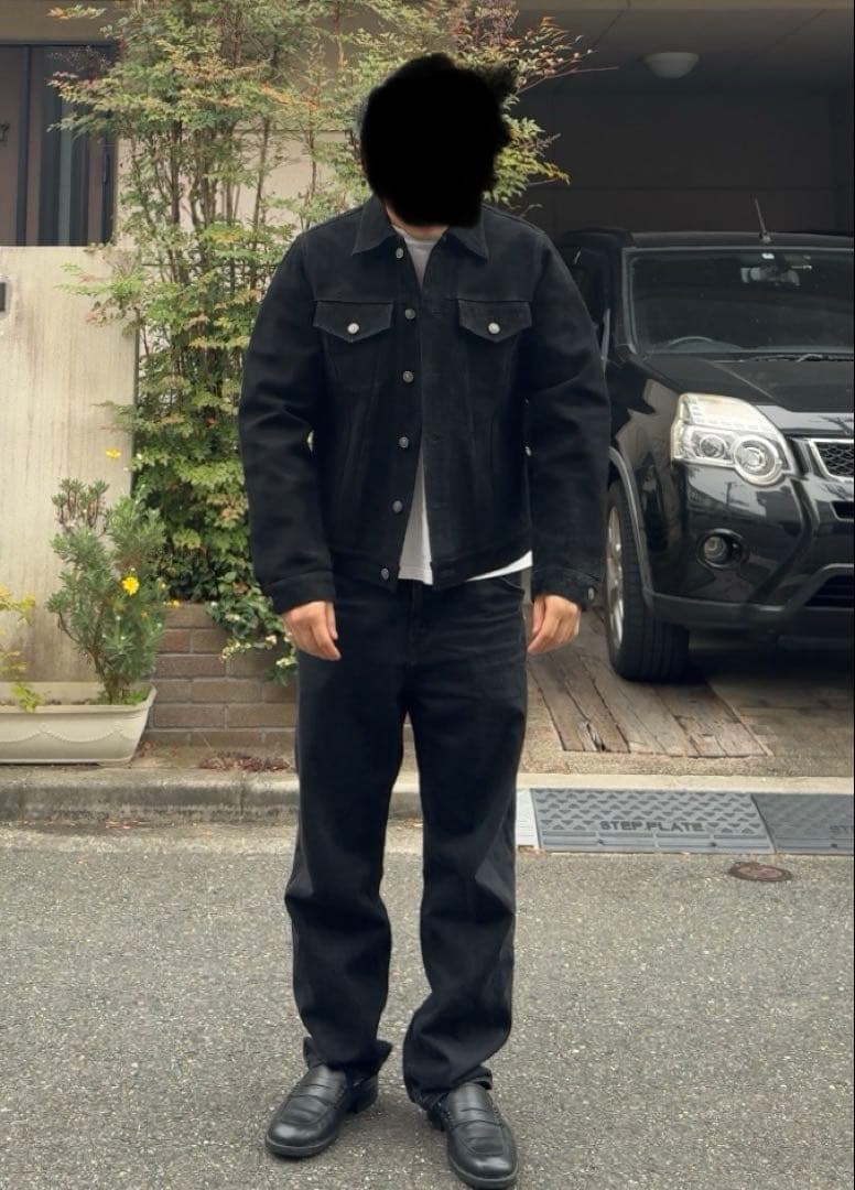 ZARA ORIGINS S-M スエード　レザー　トラッカージャケット　黒