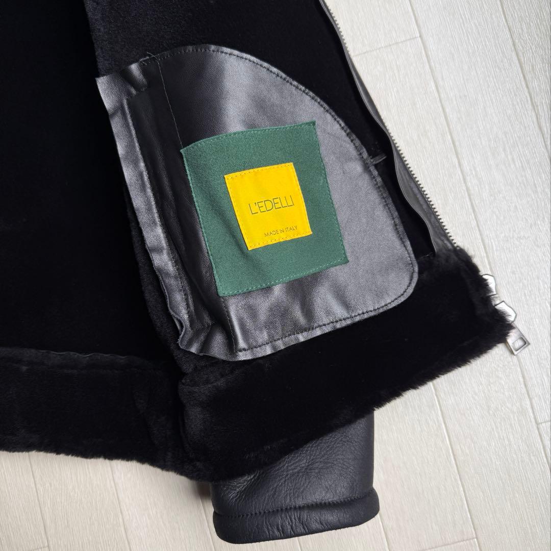新品 L‘EDELLI レデッリ スペシャル ムートン レザー ジャケット