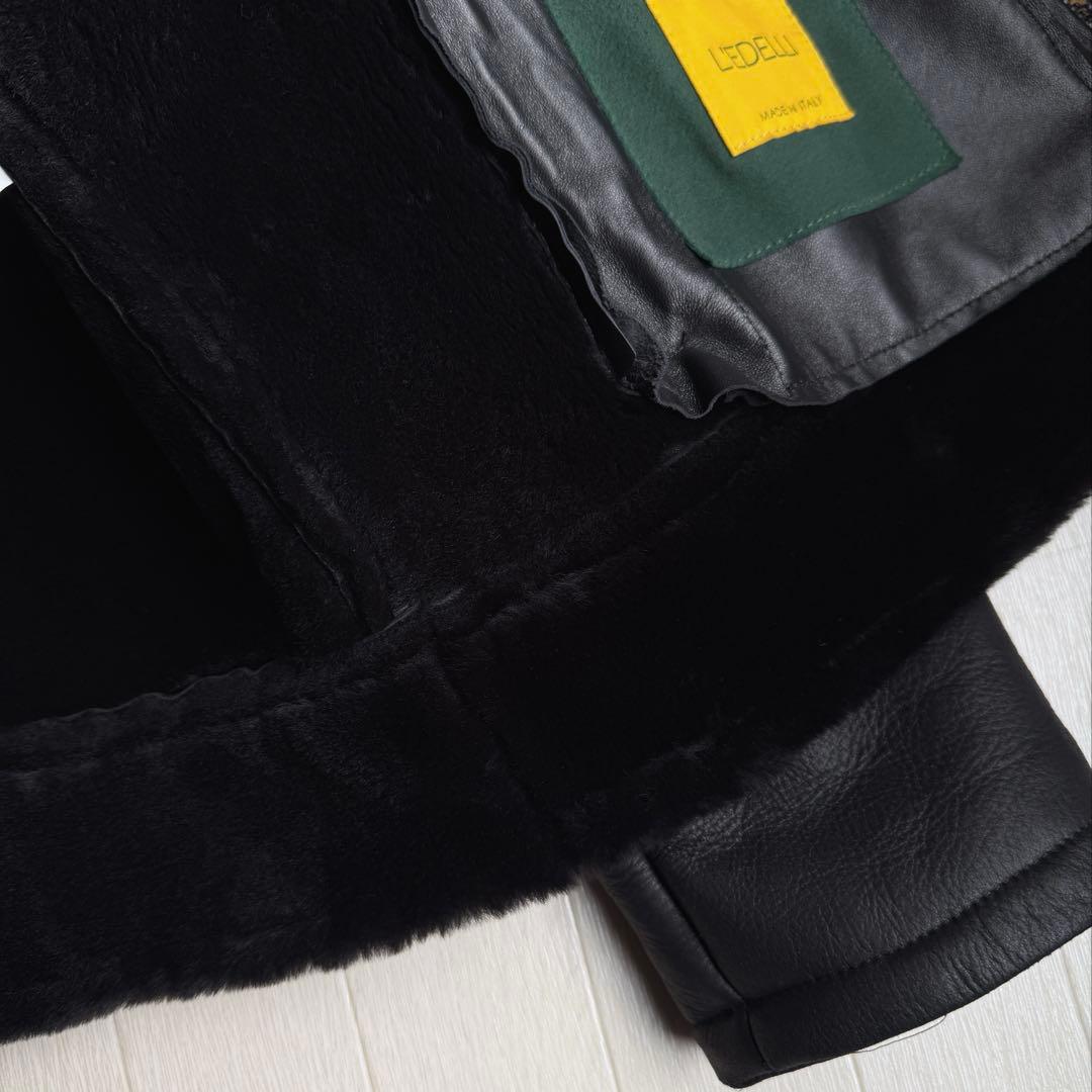 新品 L‘EDELLI レデッリ スペシャル ムートン レザー ジャケット