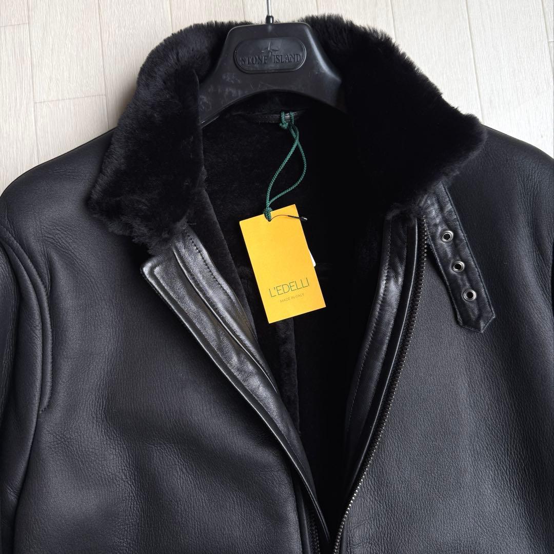 新品 L‘EDELLI レデッリ スペシャル ムートン レザー ジャケット