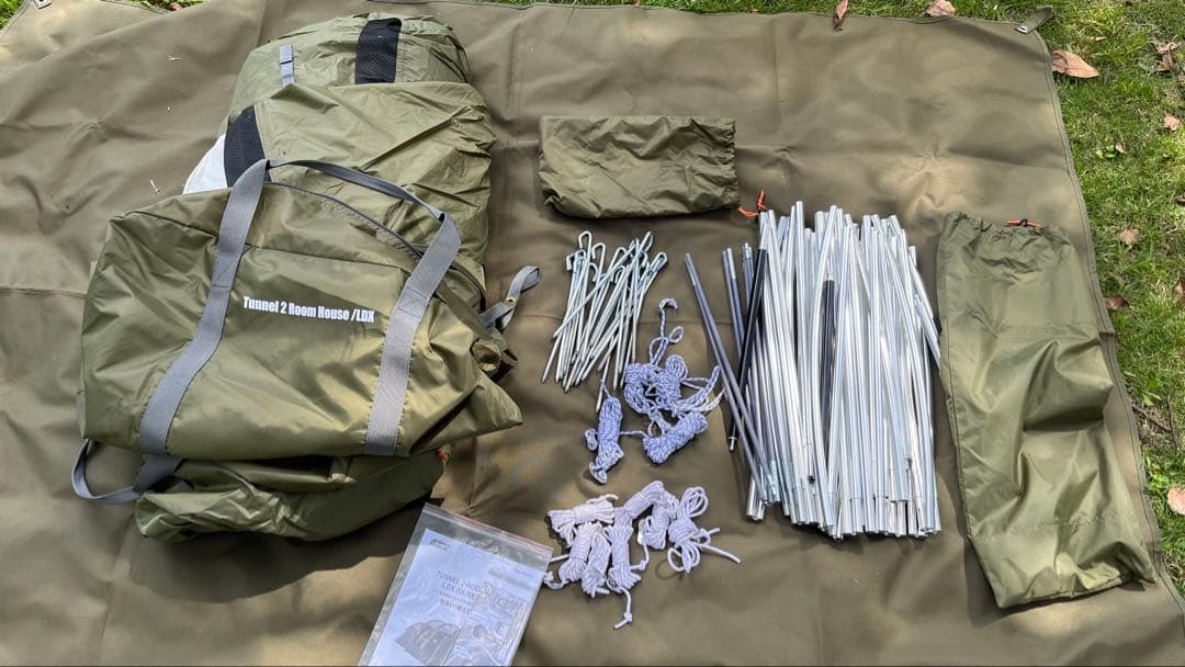 Coleman テント トンネル2ルームハウスLDX オリーブ インナーマット付