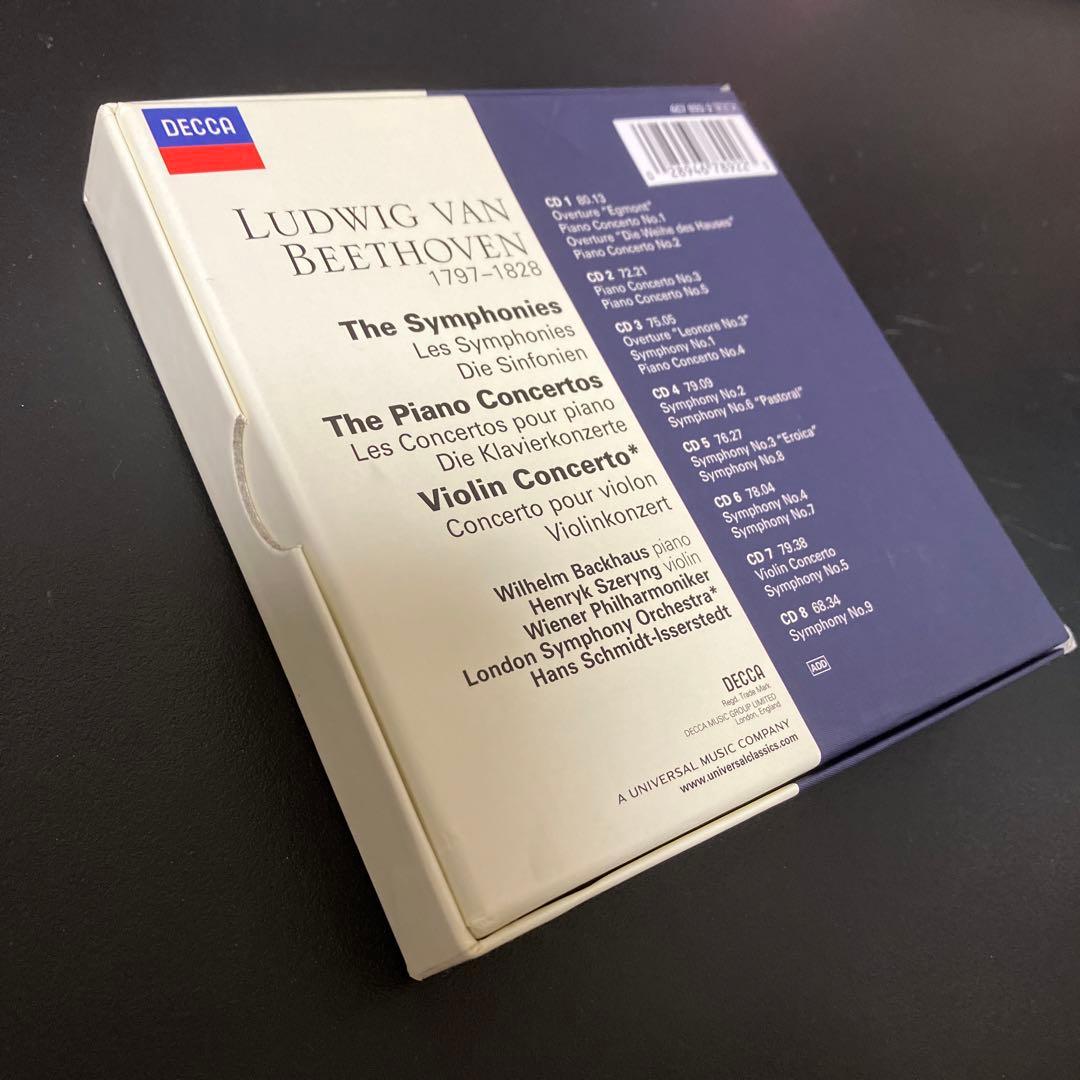 ベートーヴェン：交響曲全集、ピアノ協奏曲全集、ヴァイオリン協奏曲、他　8CD