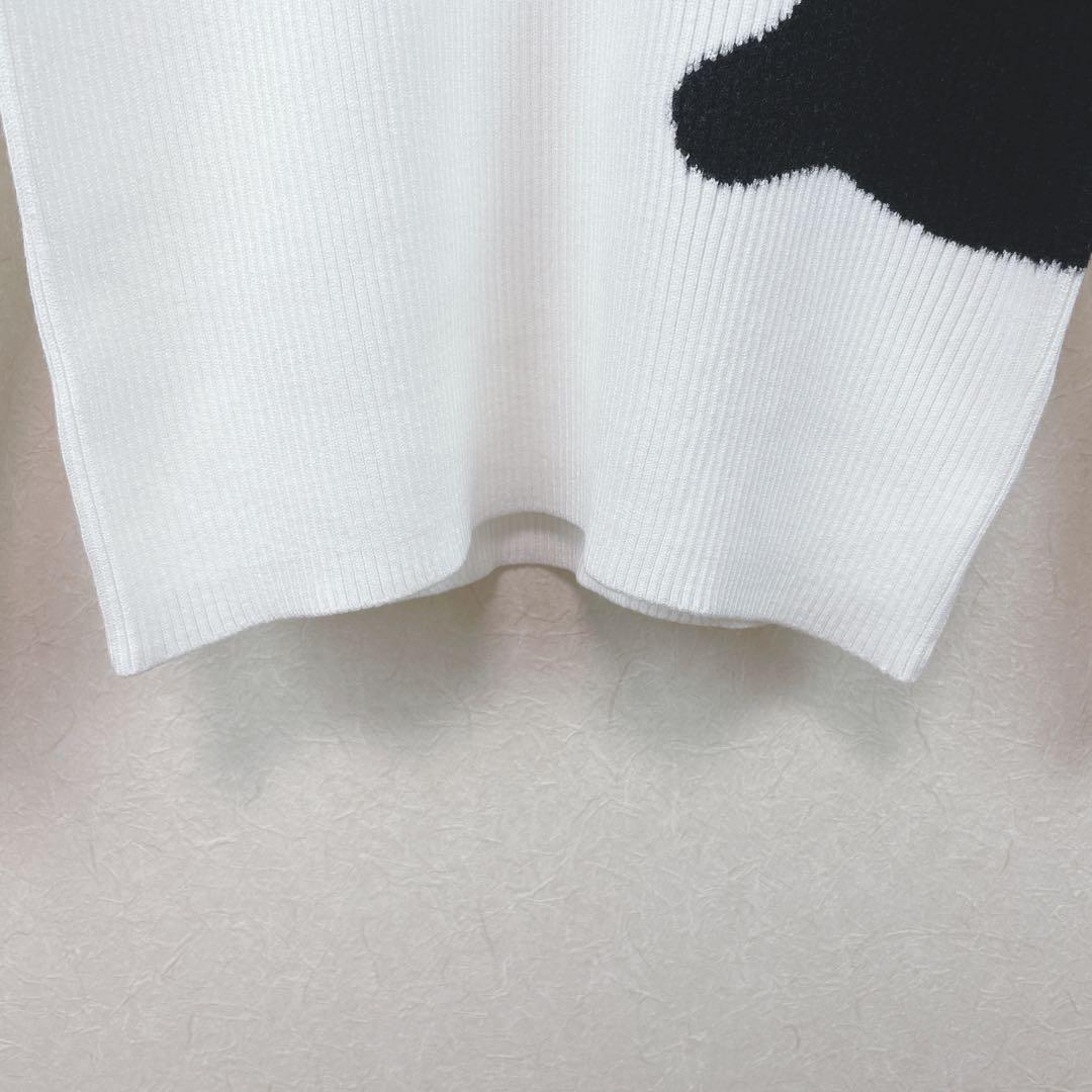 新品未使用24FWarchivio セーター 38号 白 ウサギ刺繍