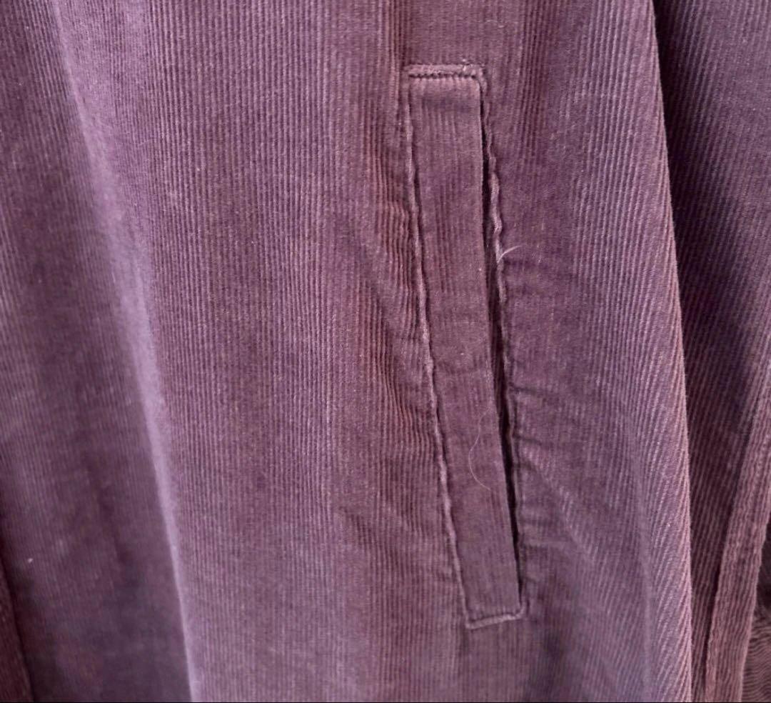 soulberry ソウルベリー葡萄色したコーデュロイシャツワンピース