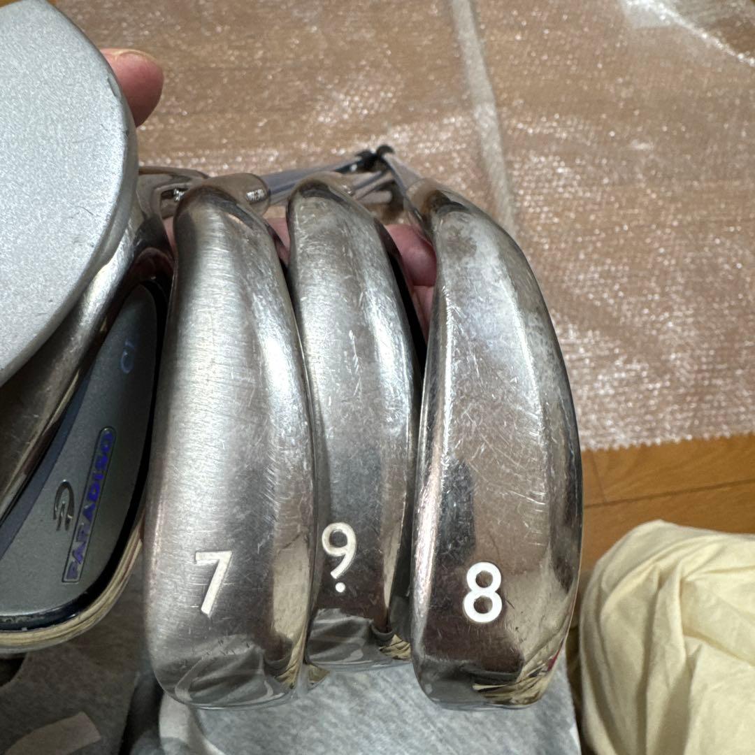 paradisoゴルフアイアン5本初心者向け中古品