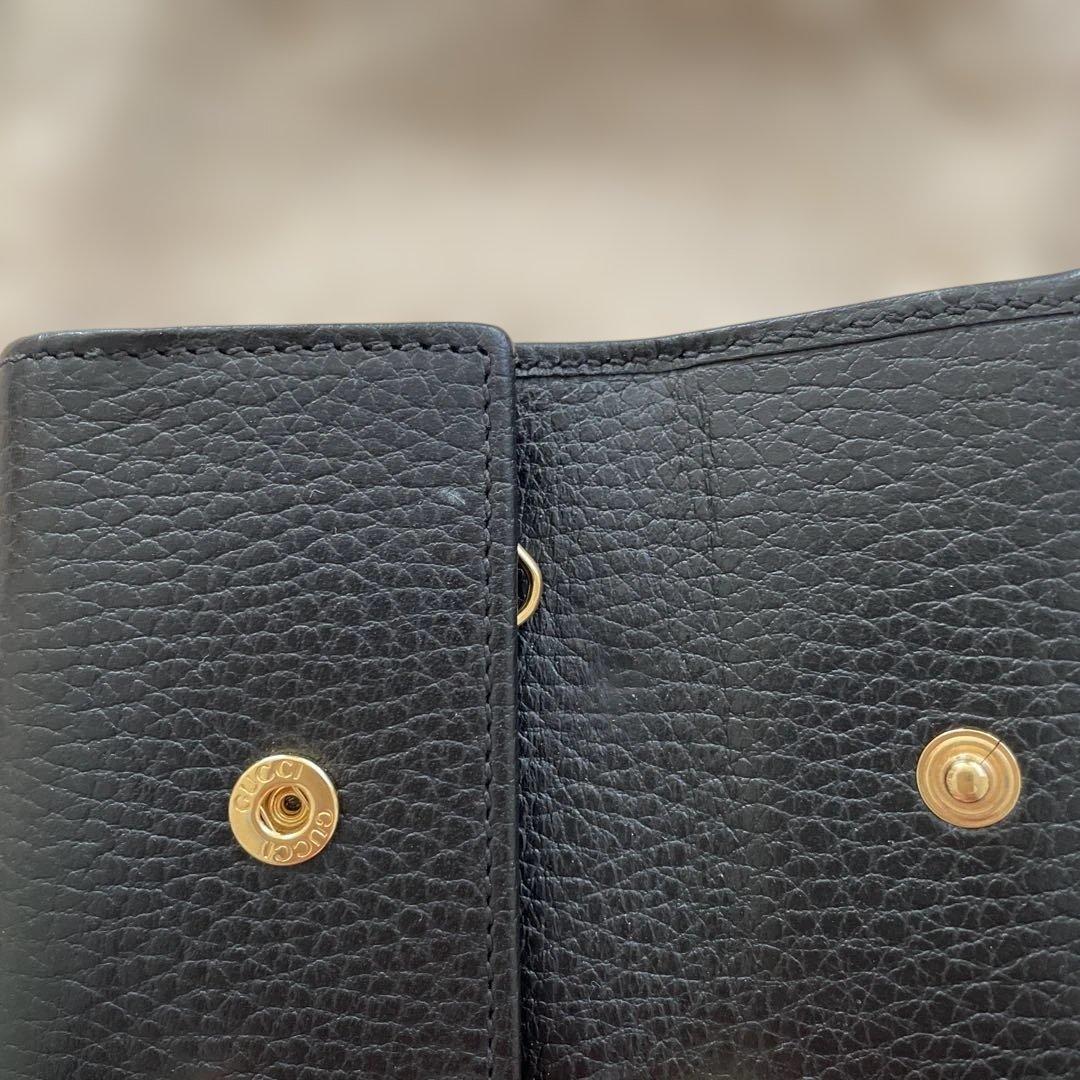 GUCCI ブラックレザーキーケース　箱.袋付き
