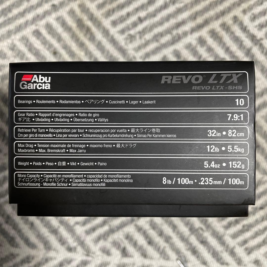 アブガルシアベイトリール REVO LTX -SHS右巻き ブラック《美品中古》