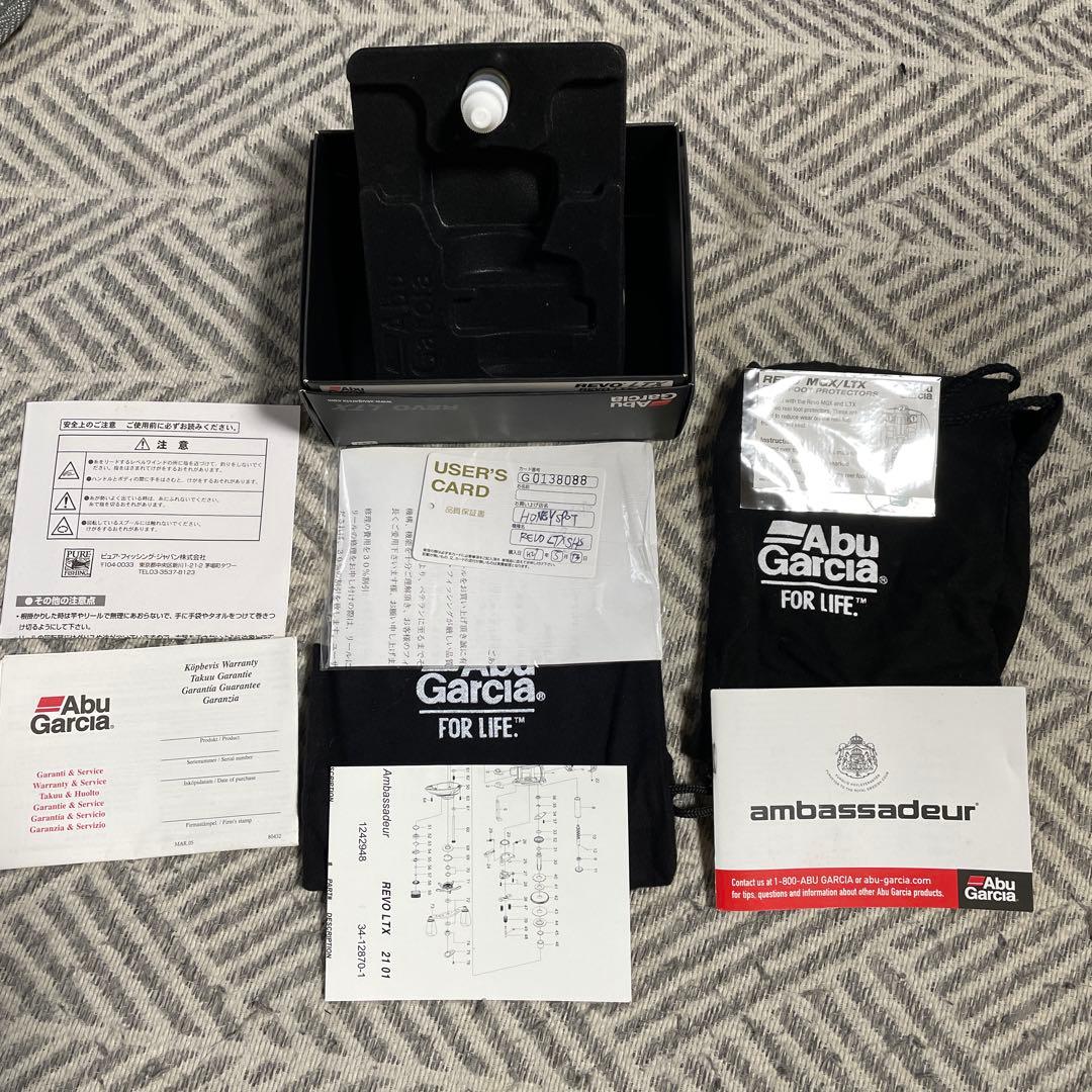 アブガルシアベイトリール REVO LTX -SHS右巻き ブラック《美品中古》