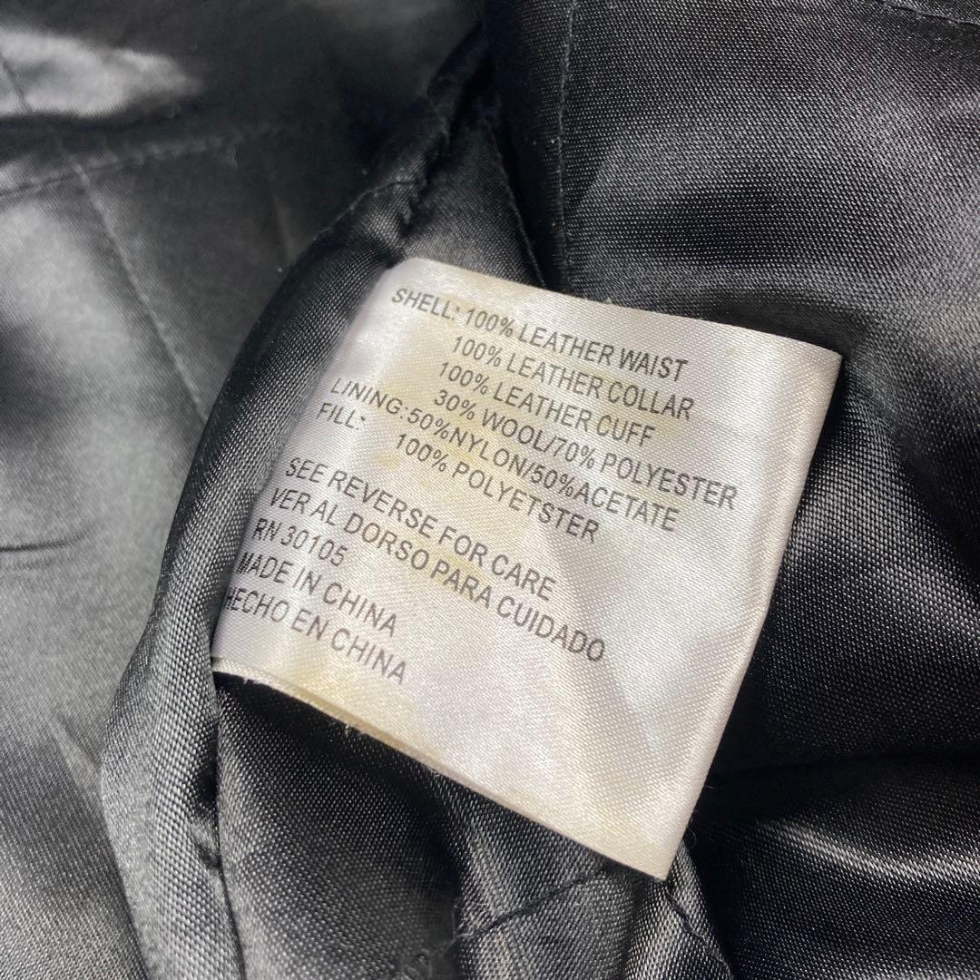 【超希少】90s NBA ジェフハミルトン 襟高 スタジャン ウール 韻マン