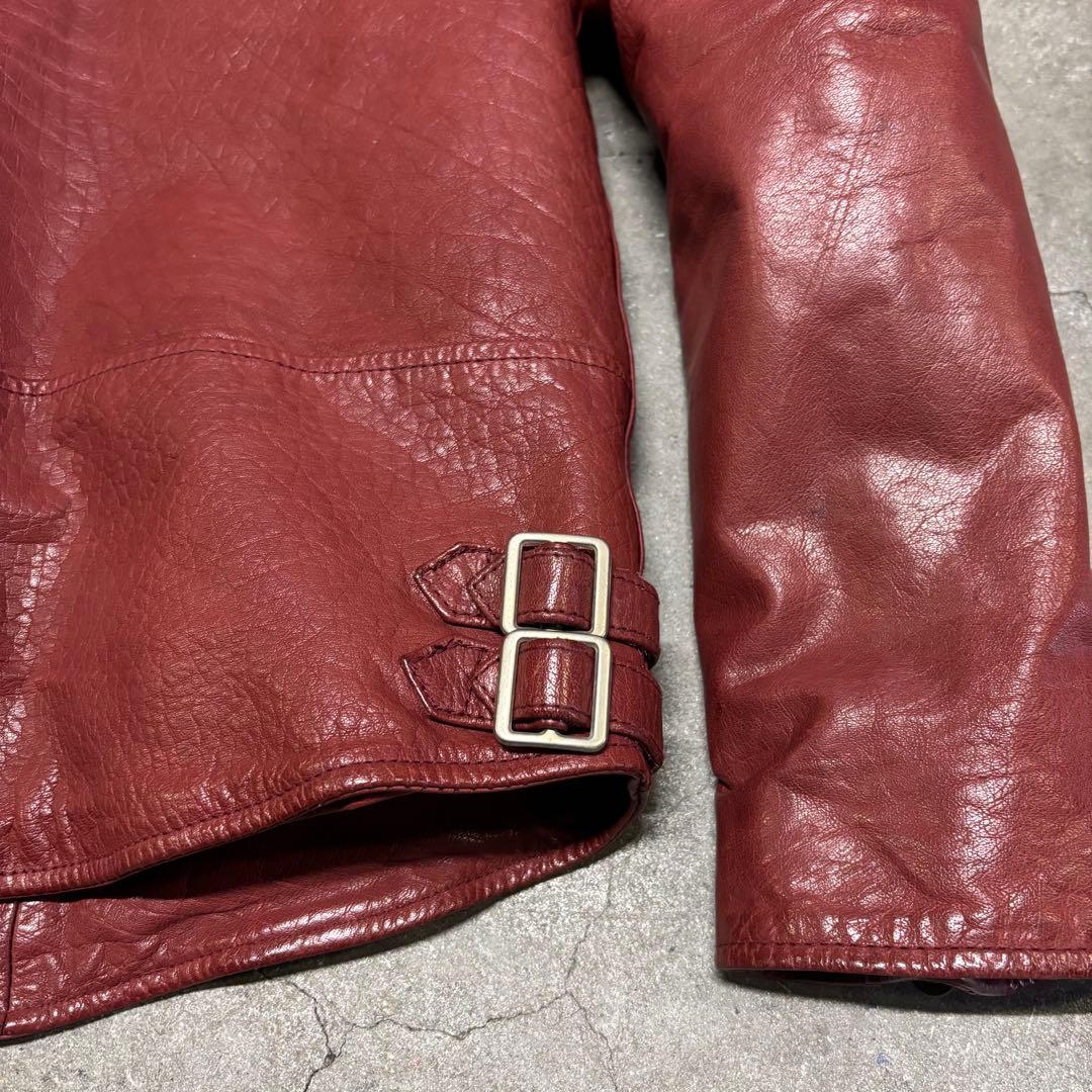 Lui’s ルイス 本革 牛革 赤 ダブルライダース M レザージャケット