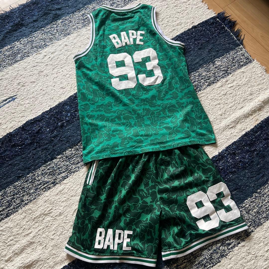 ABATHINGAPEBAPEceltics バスケユニフォームパンツ上下セット