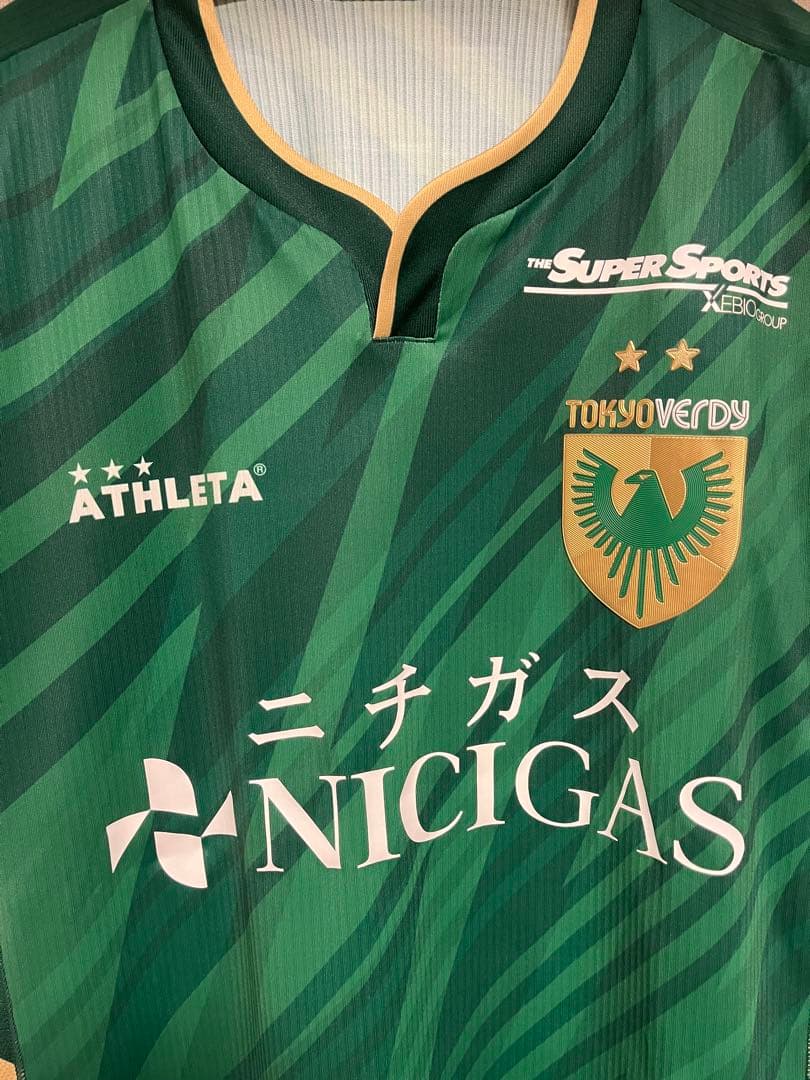 東京ヴェルディ2025オーセンティックユニフォーム ATHLETA M 深澤大輝