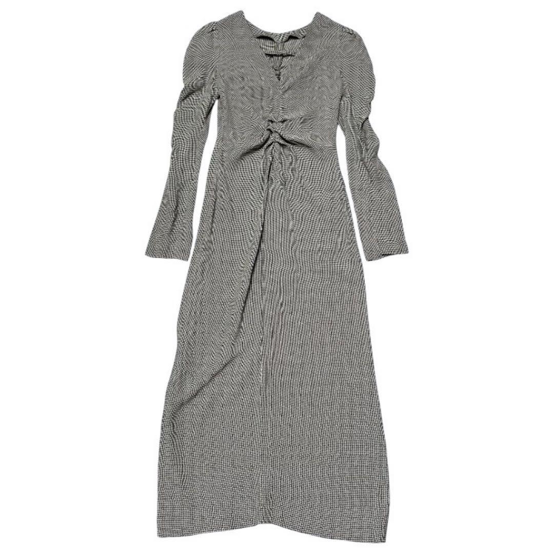 美品✨神崎恵さん着用FRAY I.D シャーリングパフスリーブワンピース2way