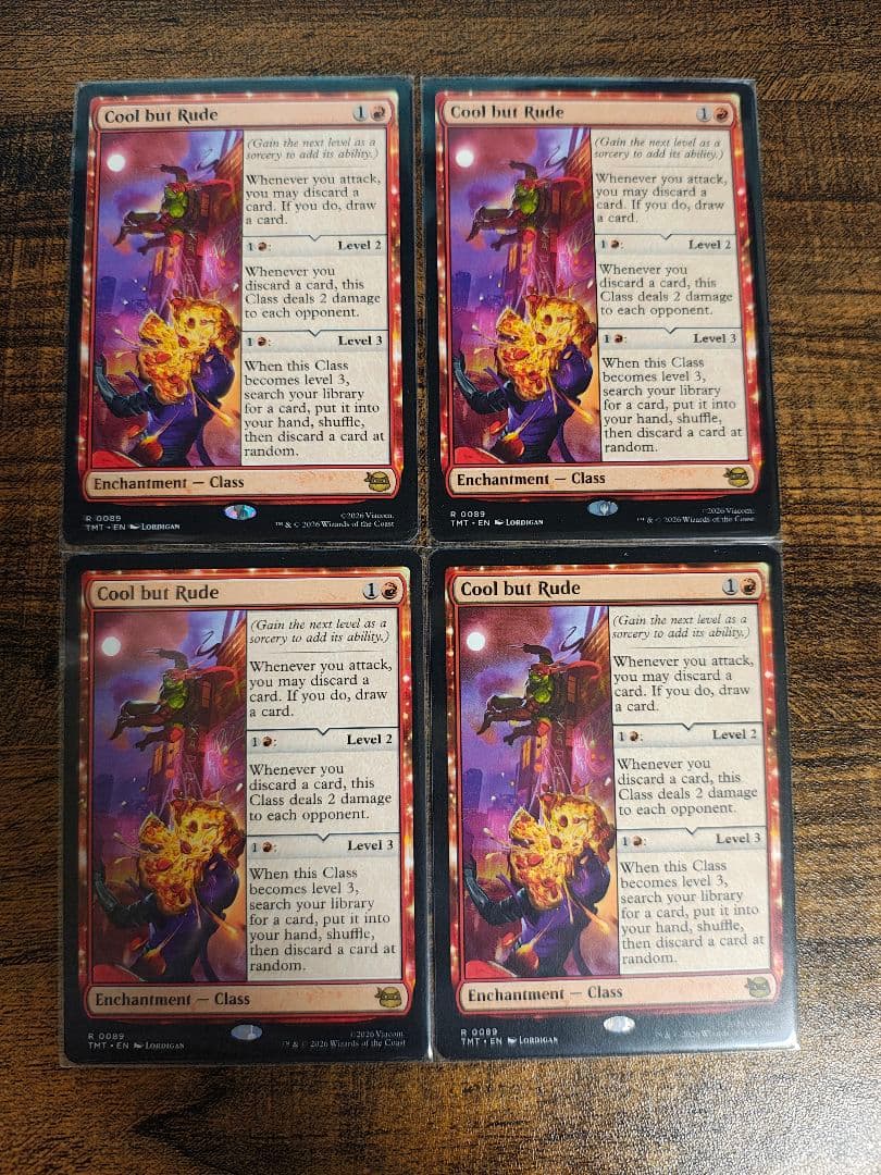 華麗だが無礼者　英語　４枚セット　mtg 英語