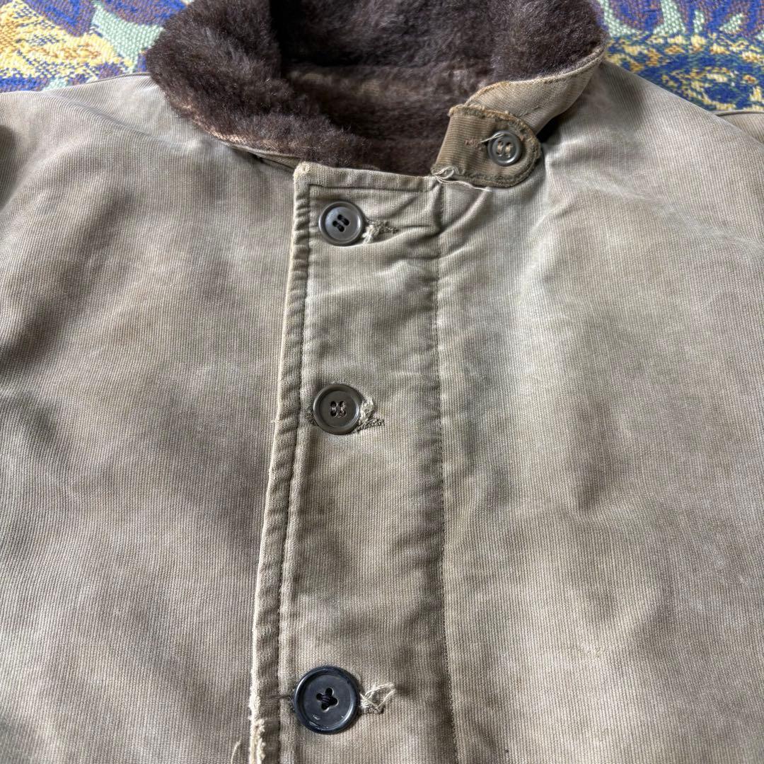 【超希少】 40s usnavy N-1 デッキジャケット size38 襤褸