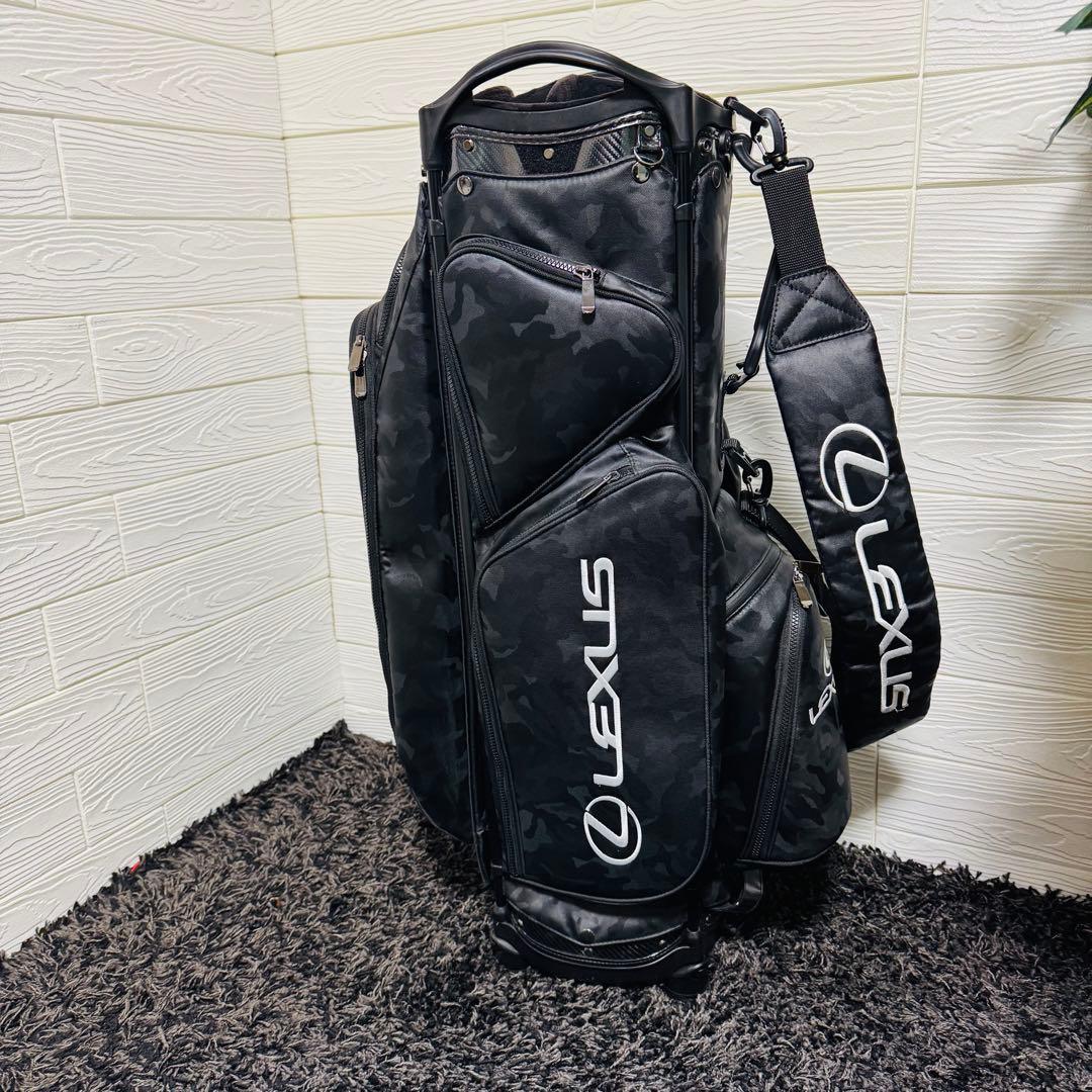 専用 レクサス カモフラ柄　ゴルフ　キャディーバッグ　カート式